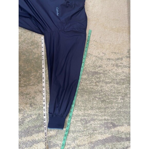 SET (2) Cabelas V-neck Pullover Men's Medium Blue Tan Windbreaker Golf Outdoor - Picture 13 of 14